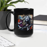Her Fingers Tell Stories Black Glossy Mug - Beyond T-shirts